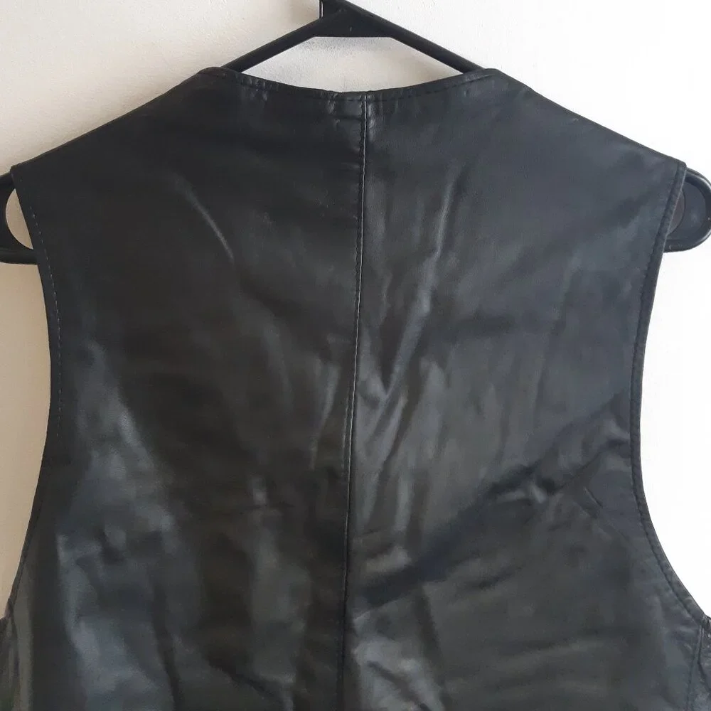 Cuir Mont-Royal Vintage Genuine Leather Bolero Jacket - Slim Fit -Made in Canada - Picture 10 of 13